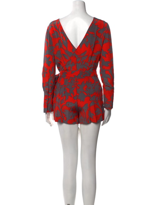 Diane von Furstenberg Silk Printed Romper