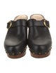 Diane von Furstenberg Leather Studded Accents Slides