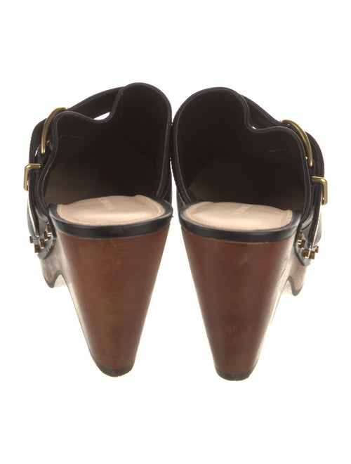 Diane von Furstenberg Leather Studded Accents Slides