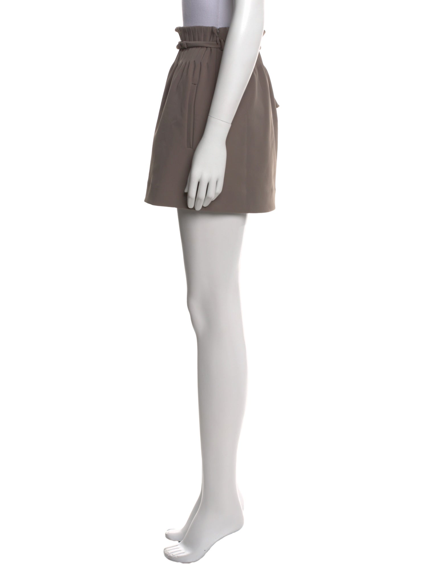 Diane von Furstenberg Pleated Accents Mini Skirt