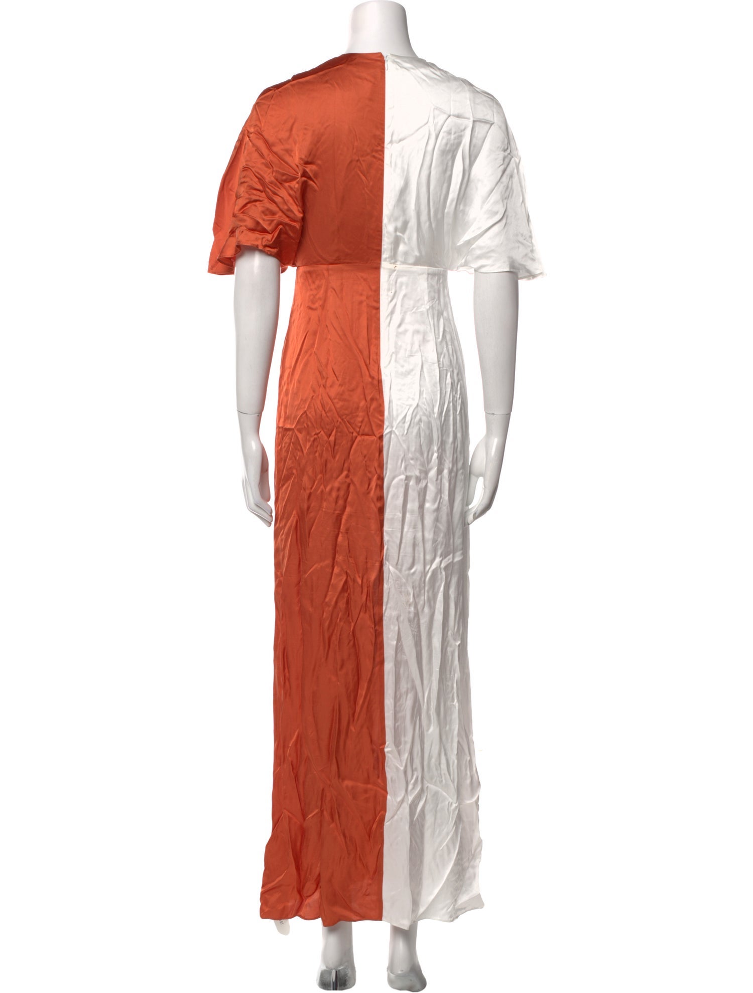 Diane von Furstenberg Colorblock Pattern Long Dress