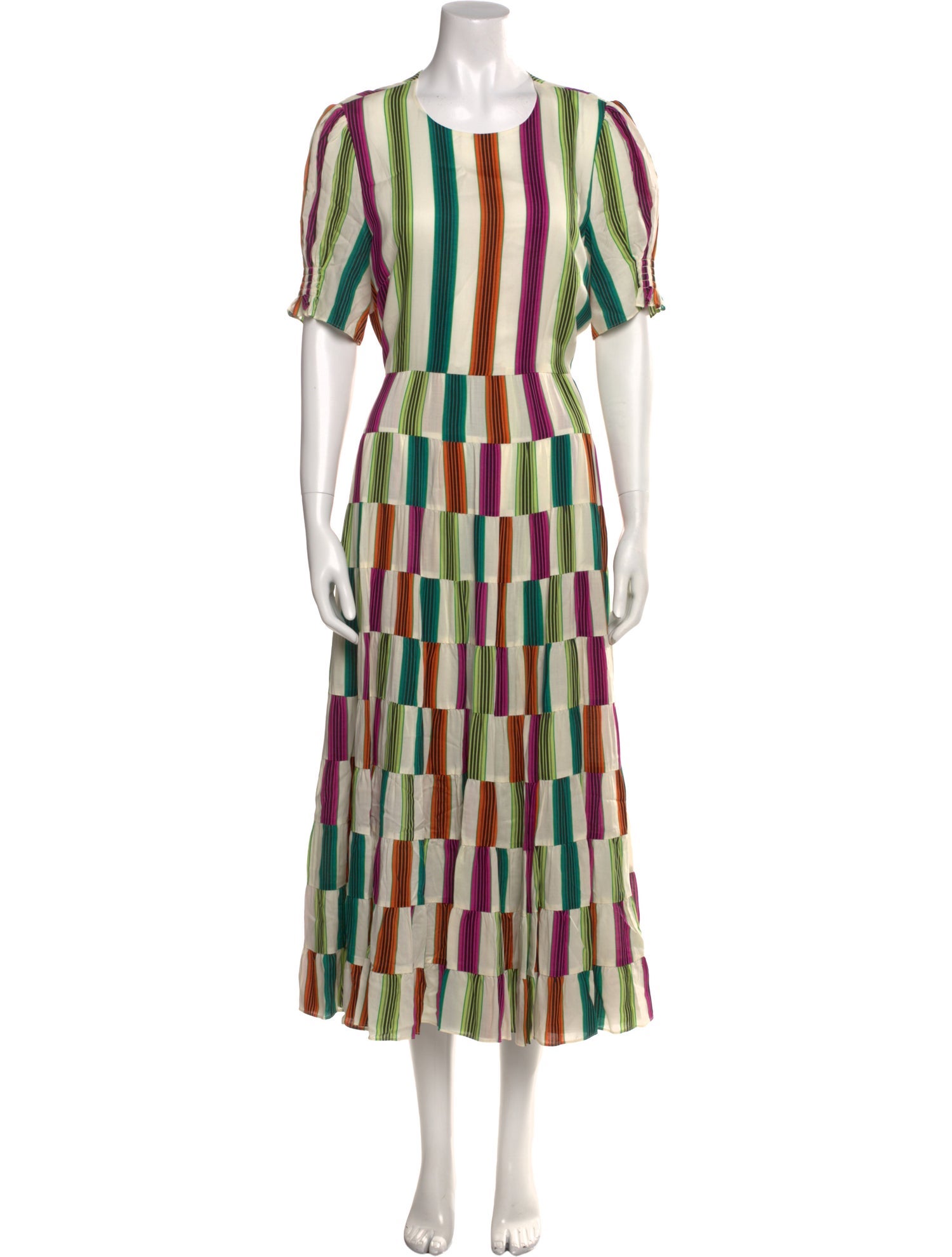 Diane von Furstenberg Striped Long Dress