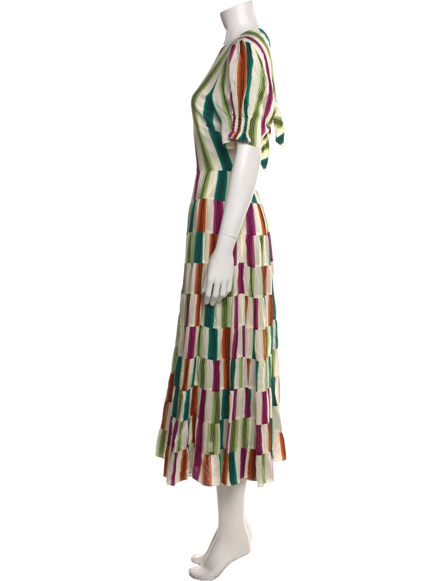 Diane von Furstenberg Striped Long Dress