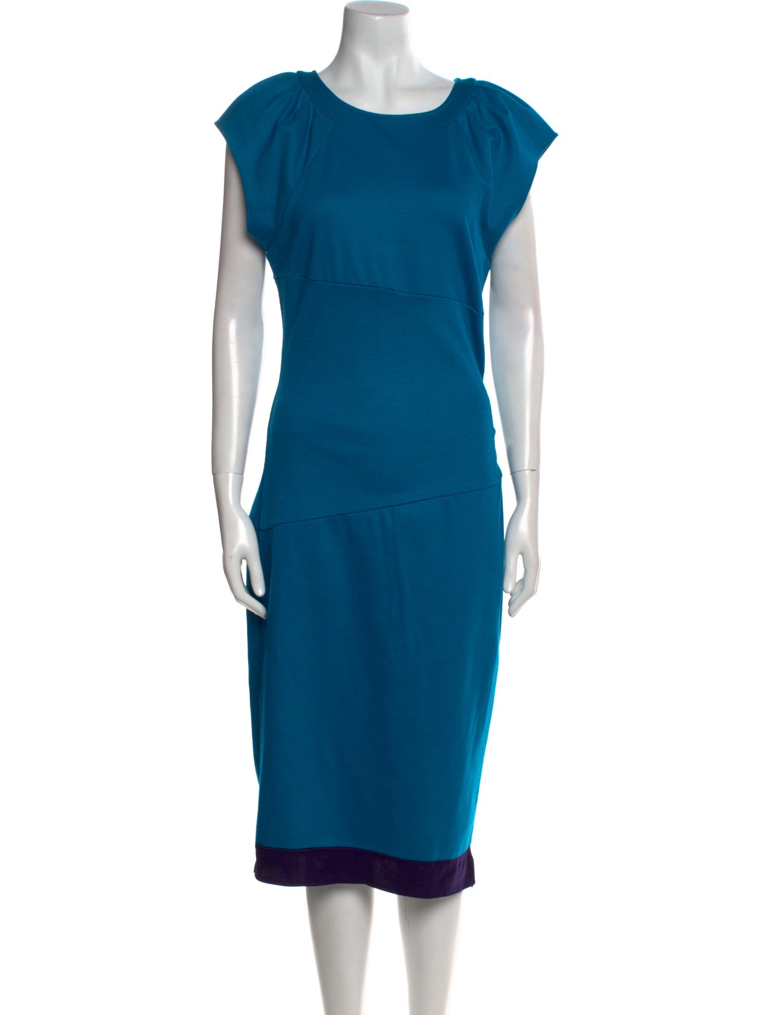 Diane von Furstenberg Bateau Neckline Midi Length Dress