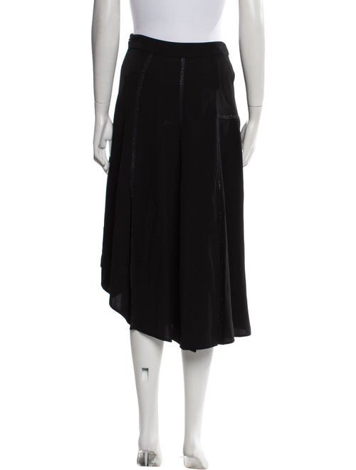 Diane von Furstenberg Grosgrain Trim Midi Length Skirt