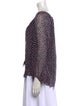 Diane von Furstenberg Silk Polka Dot Print Blouse