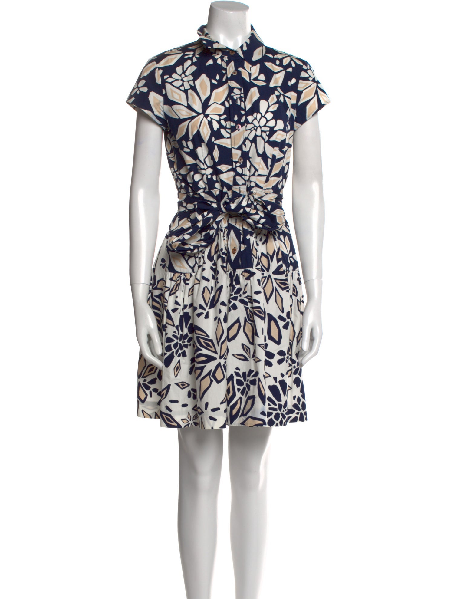 Diane von Furstenberg Floral Print Mini Dress