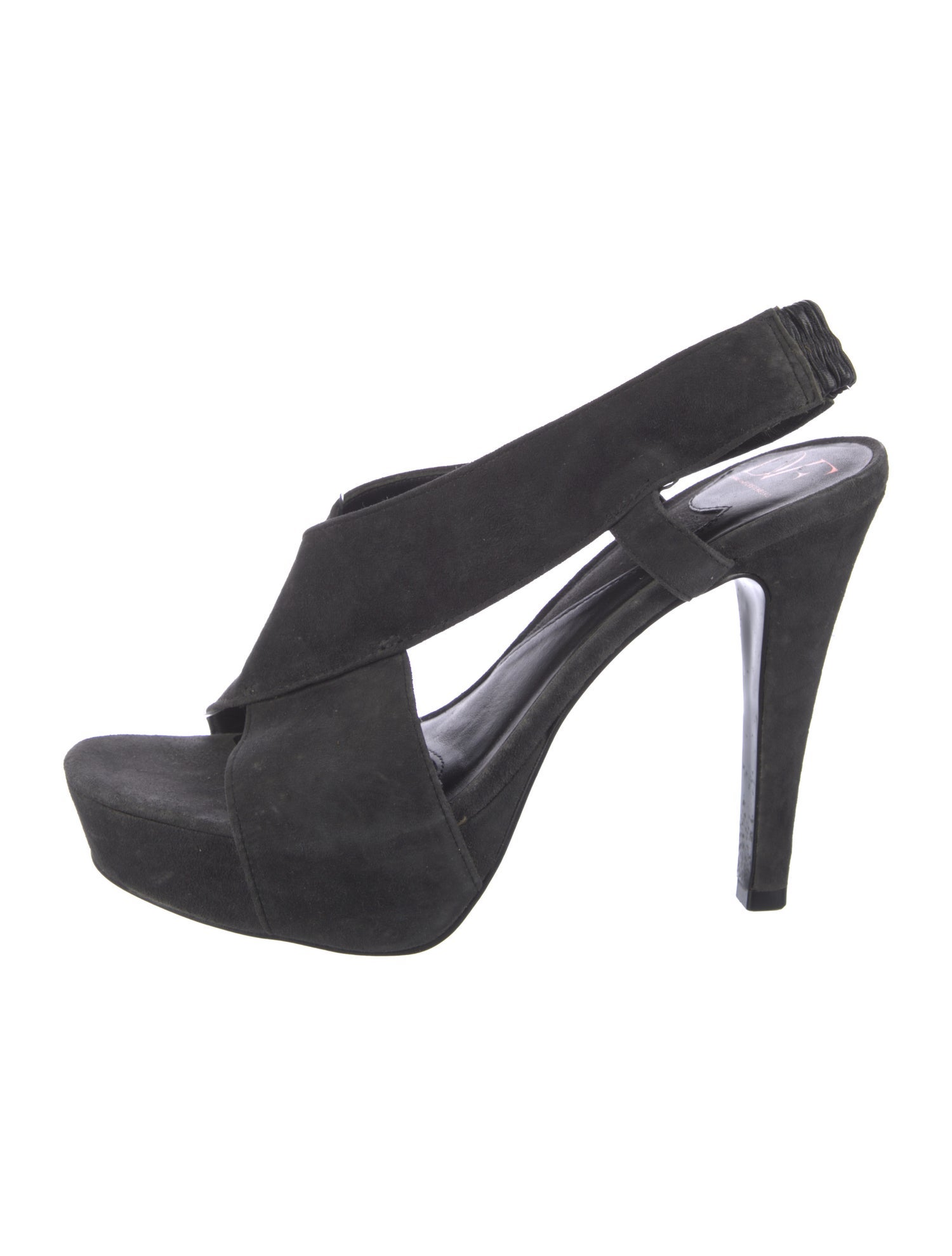 Diane von Furstenberg Suede Slingback Sandals