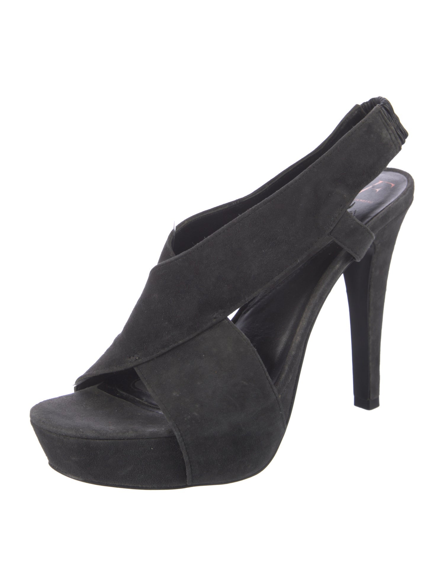 Diane von Furstenberg Suede Slingback Sandals
