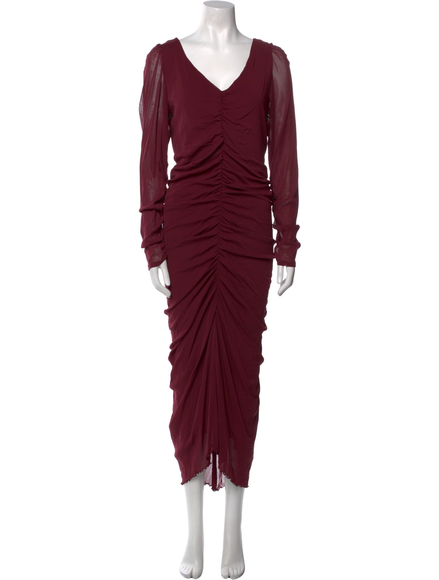 Diane von Furstenberg V-Neck Long Dress