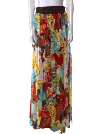 Diane von Furstenberg Silk Long Skirt