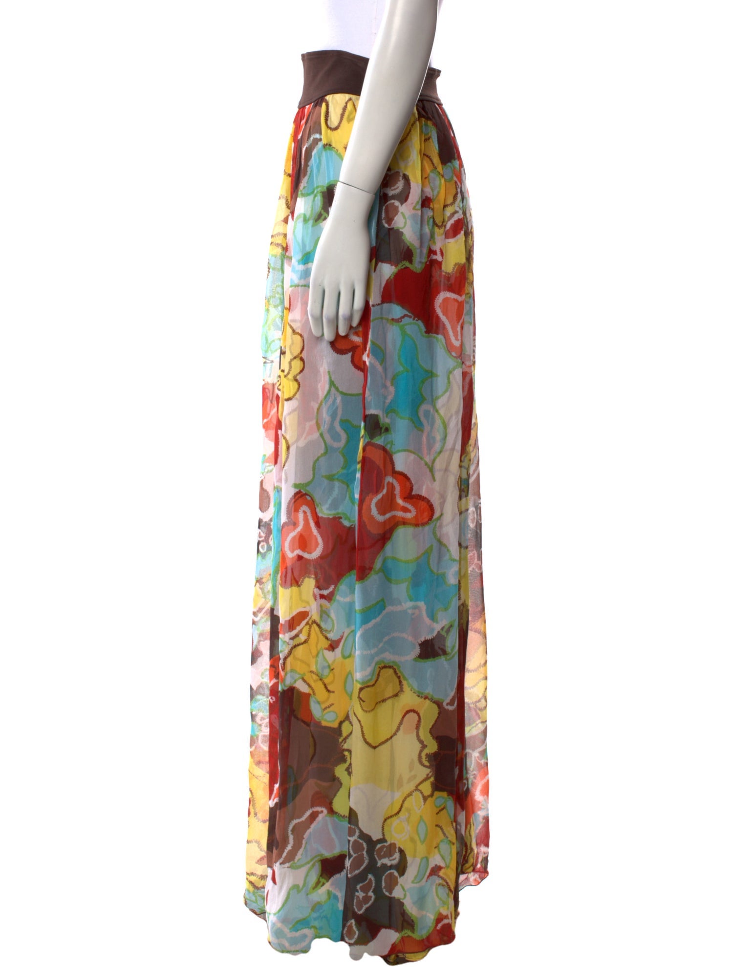 Diane von Furstenberg Silk Long Skirt