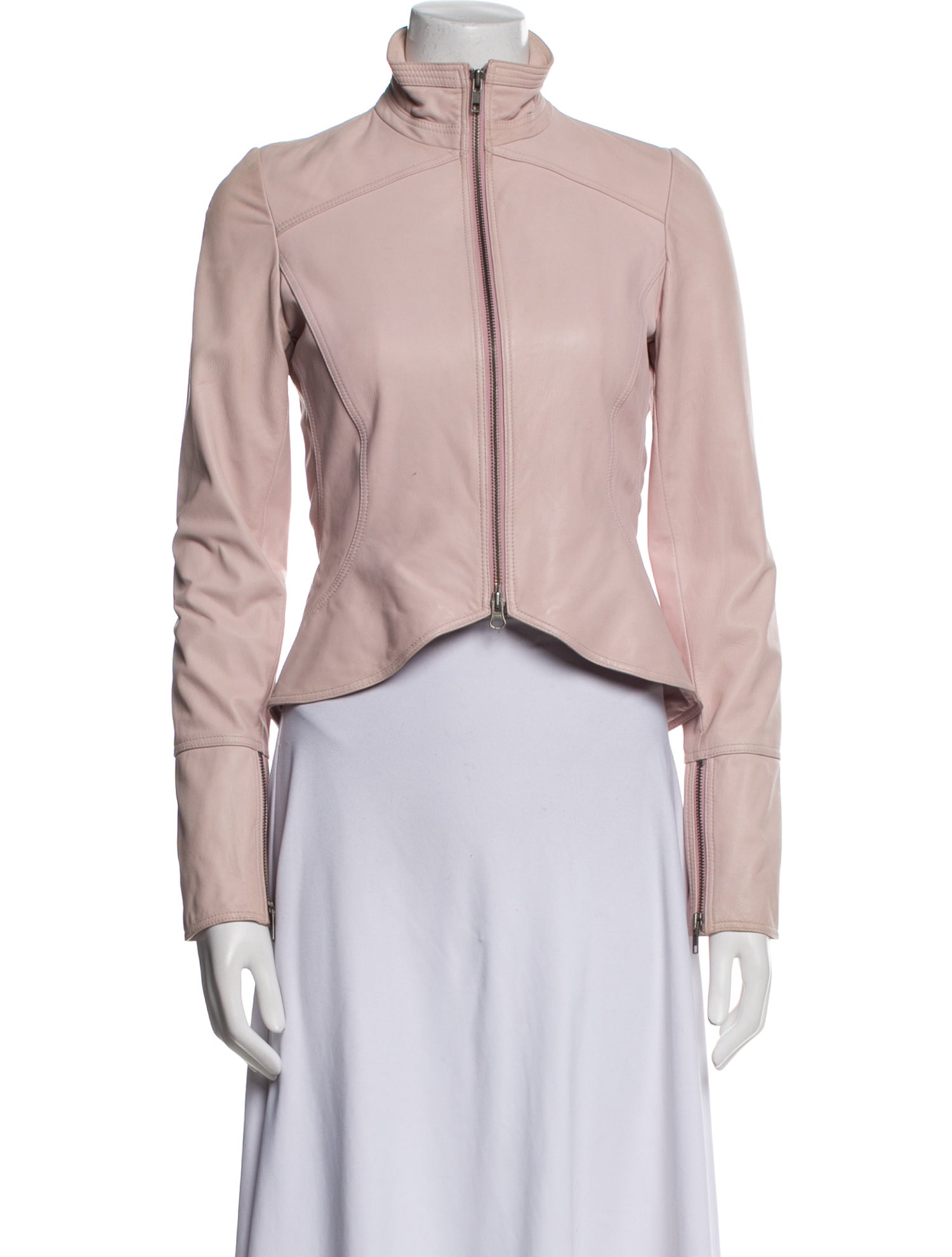 Diane von Furstenberg Leather Biker Jacket