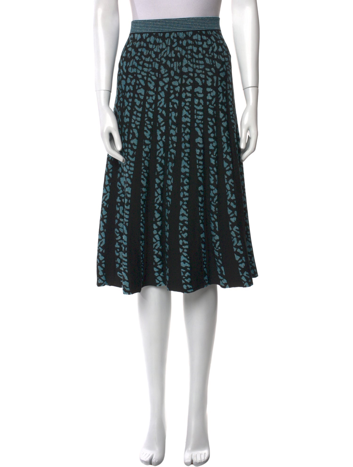 Diane von Furstenberg Striped Knee-Length Skirt