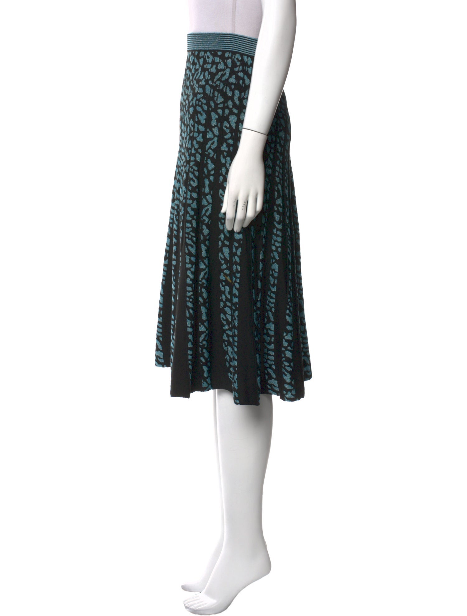 Diane von Furstenberg Striped Knee-Length Skirt