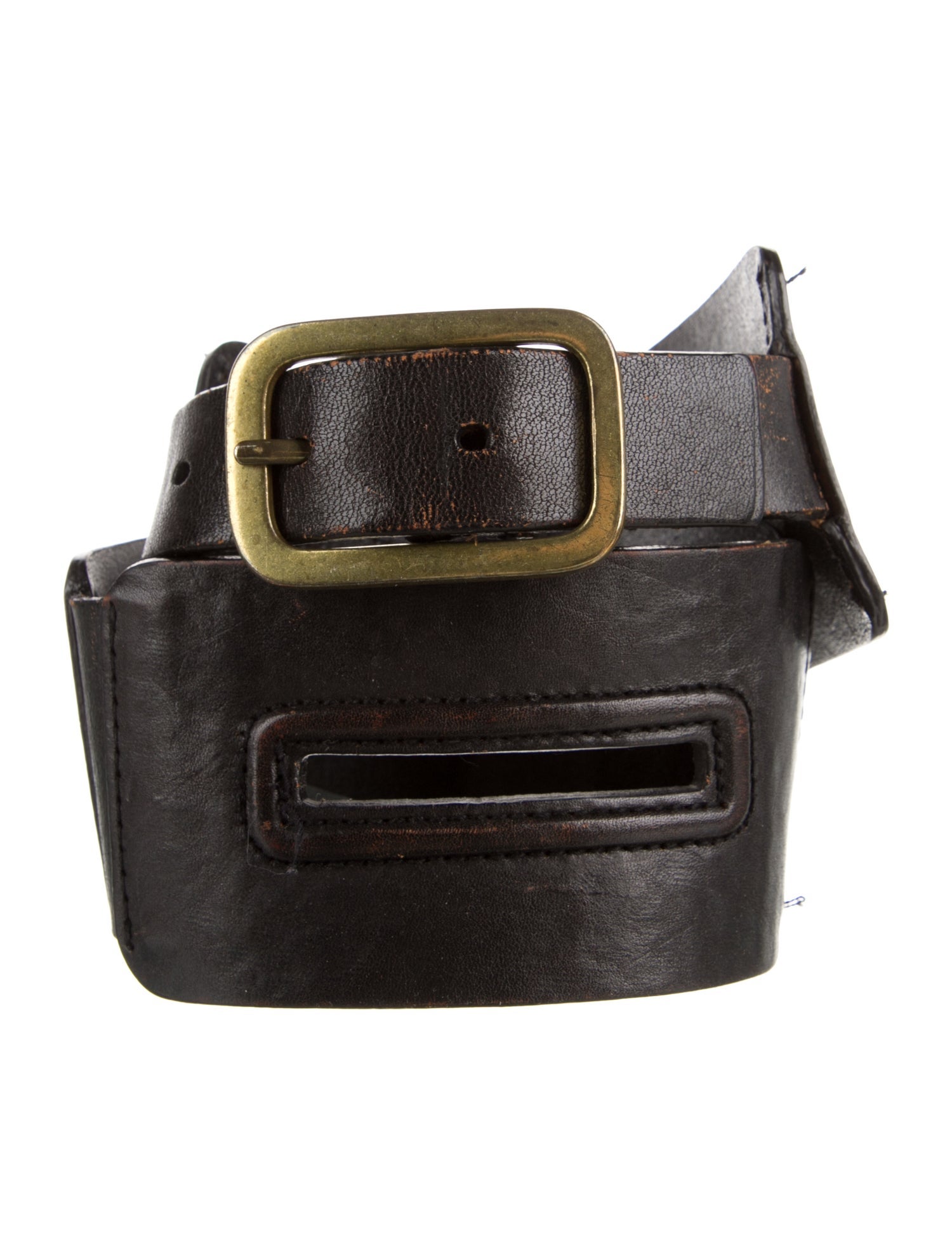 Diane von Furstenberg Wide Leather Waist Belt