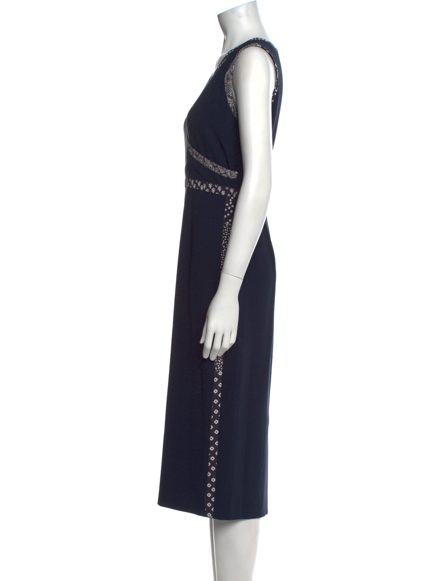 Diane von Furstenberg V-Neck Midi Length Dress