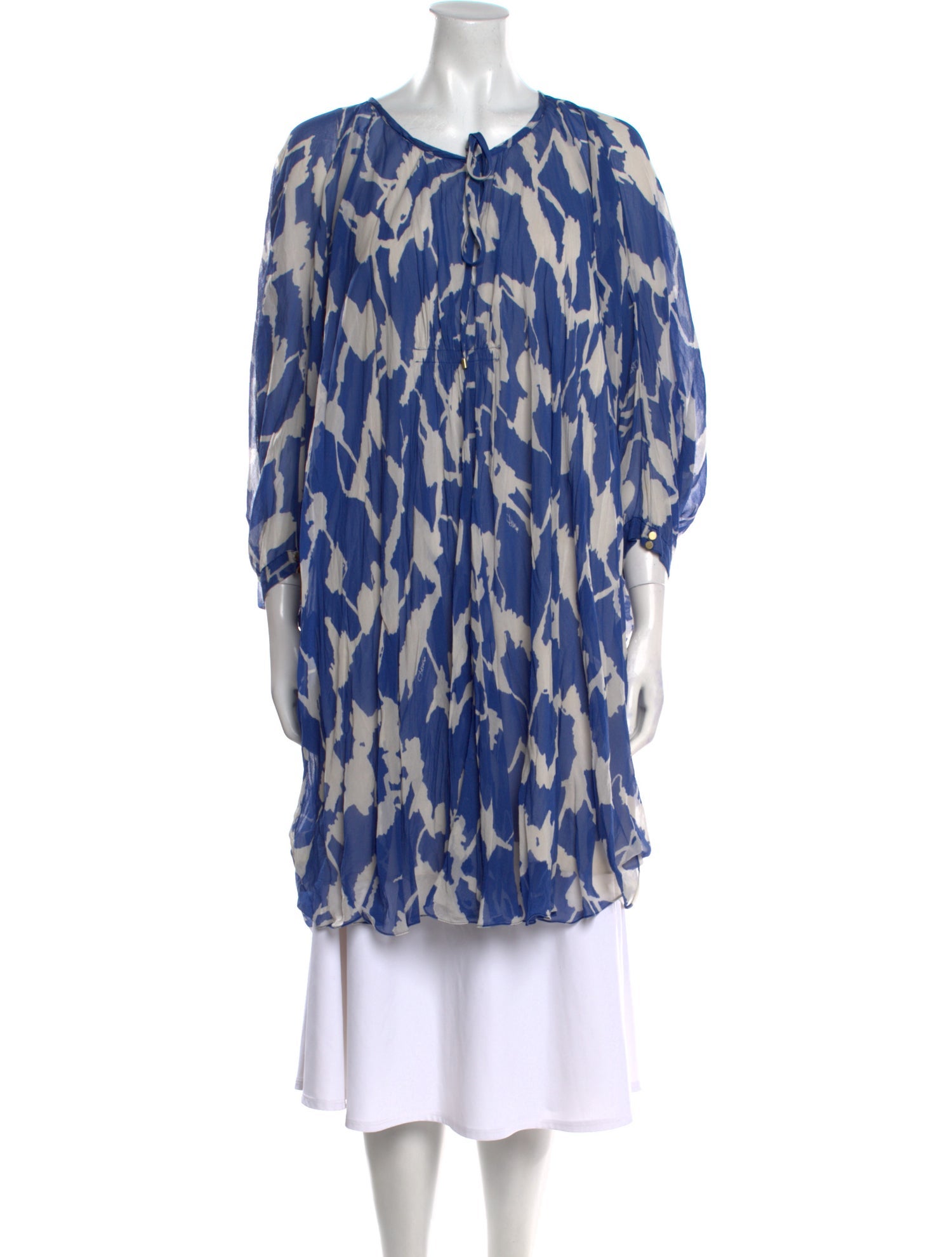 Diane von Furstenberg Silk Printed Tunic