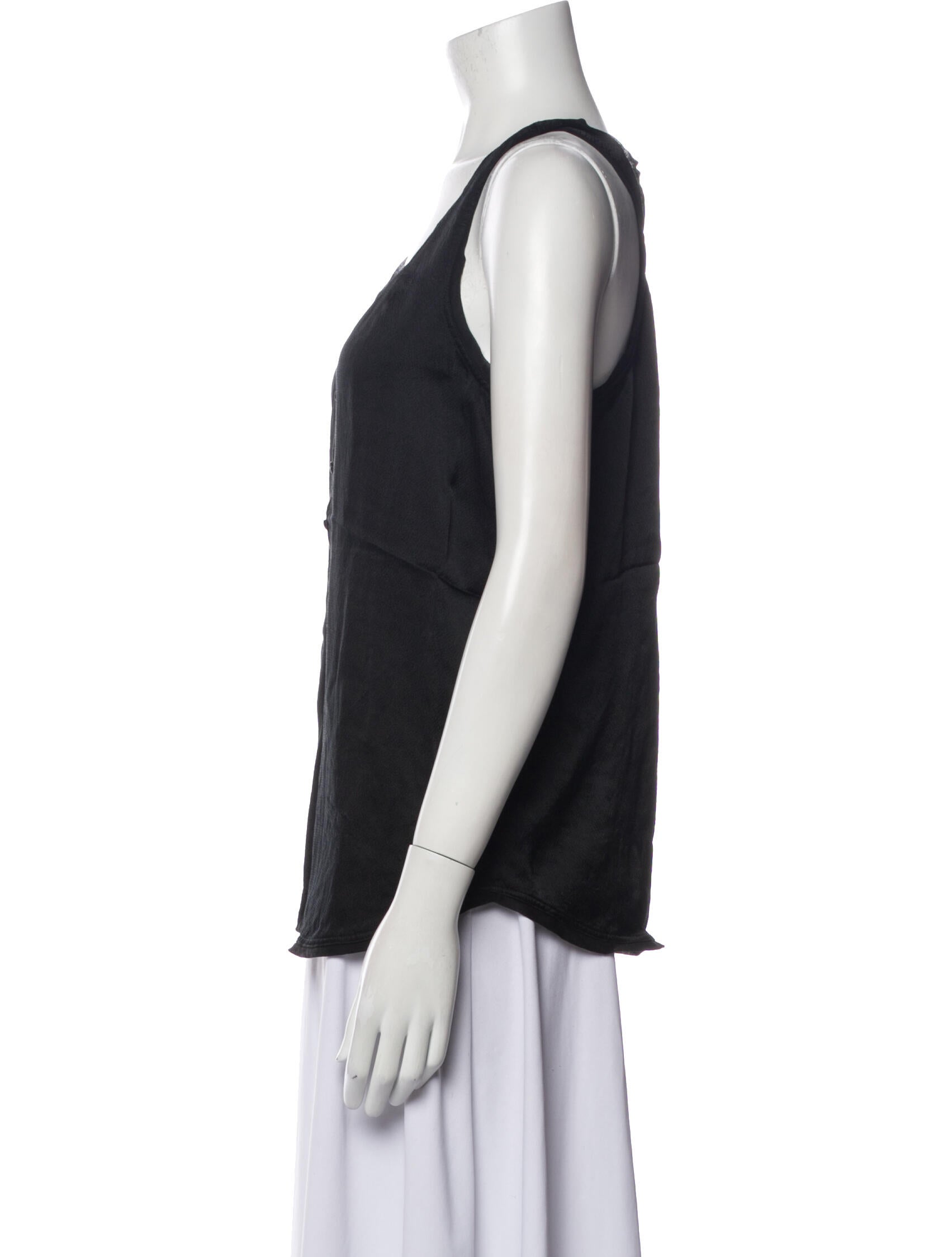 Diane von Furstenberg Silk Scoop Neck Top