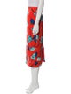 Diane von Furstenberg Floral Print Midi Length Skirt