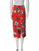 Diane von Furstenberg Floral Print Midi Length Skirt
