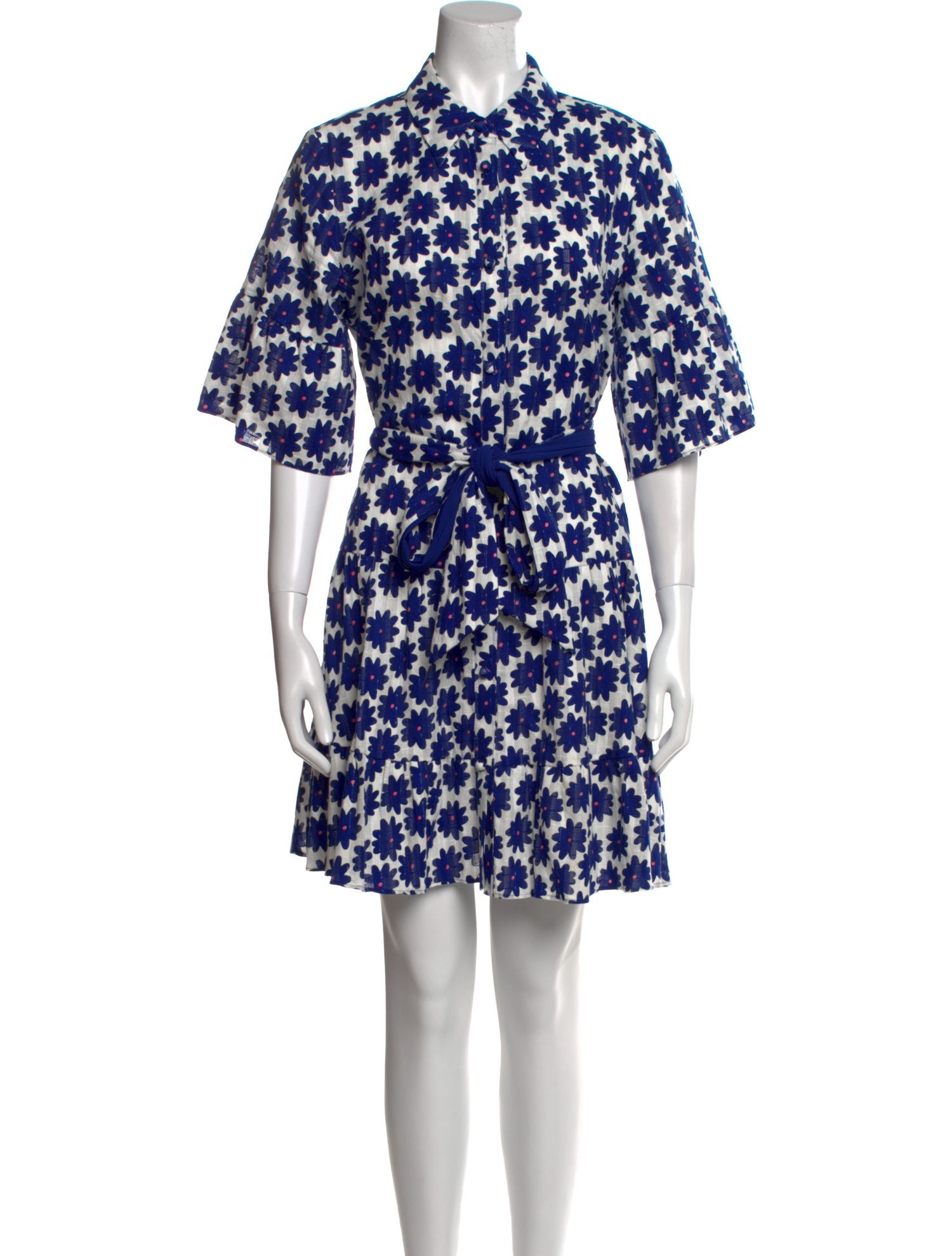 Diane von Furstenberg Floral Print Mini Dress
