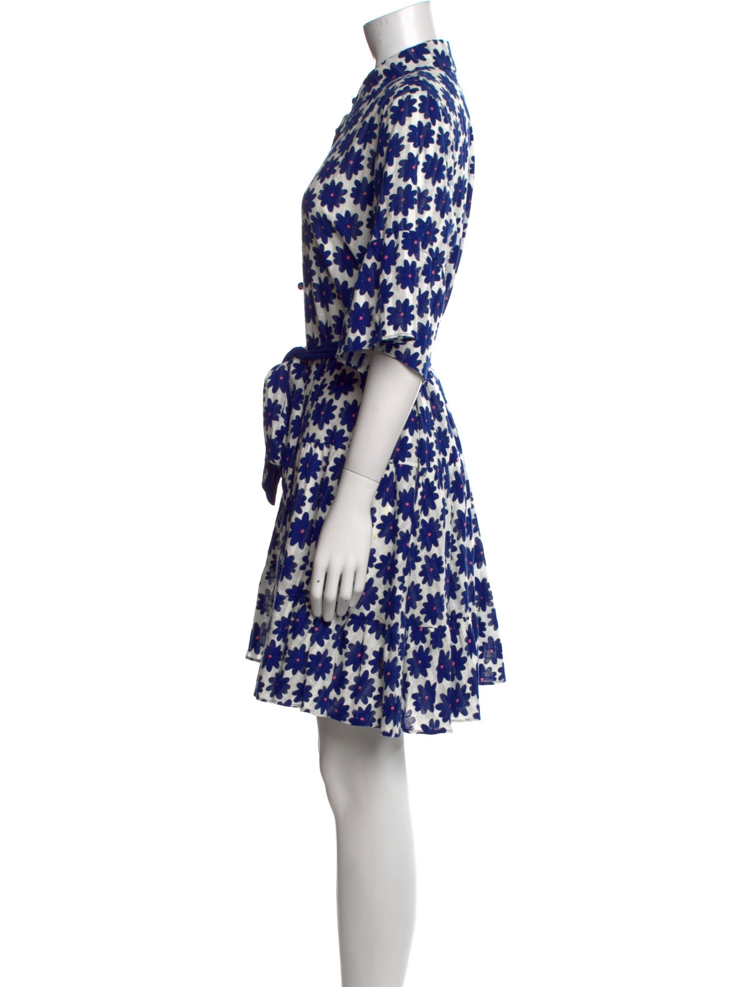 Diane von Furstenberg Floral Print Mini Dress