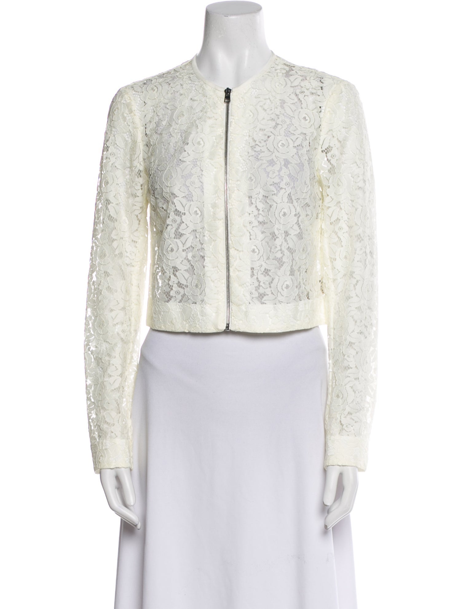 Diane von Furstenberg Nylon Lace Pattern Evening Jacket