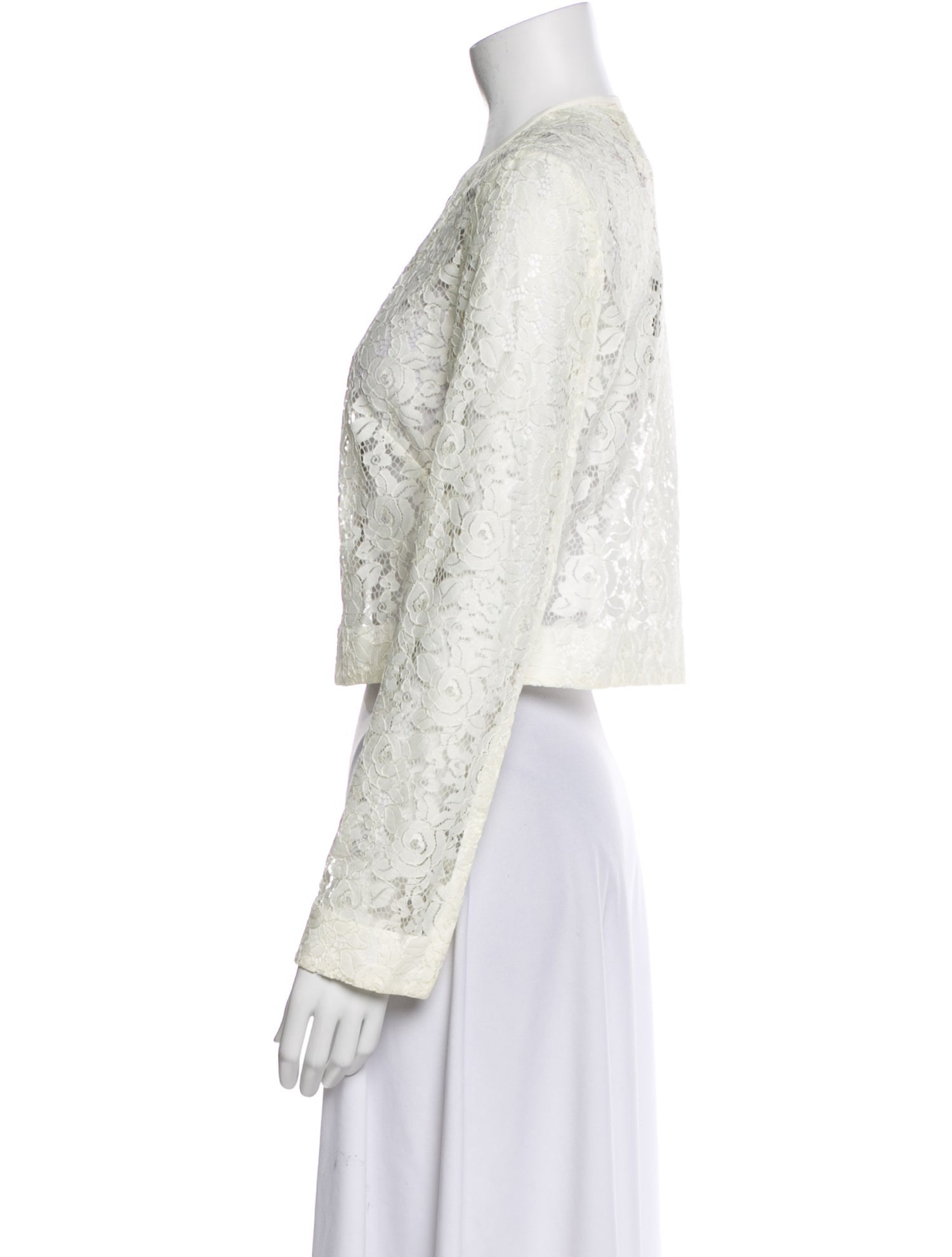 Diane von Furstenberg Nylon Lace Pattern Evening Jacket