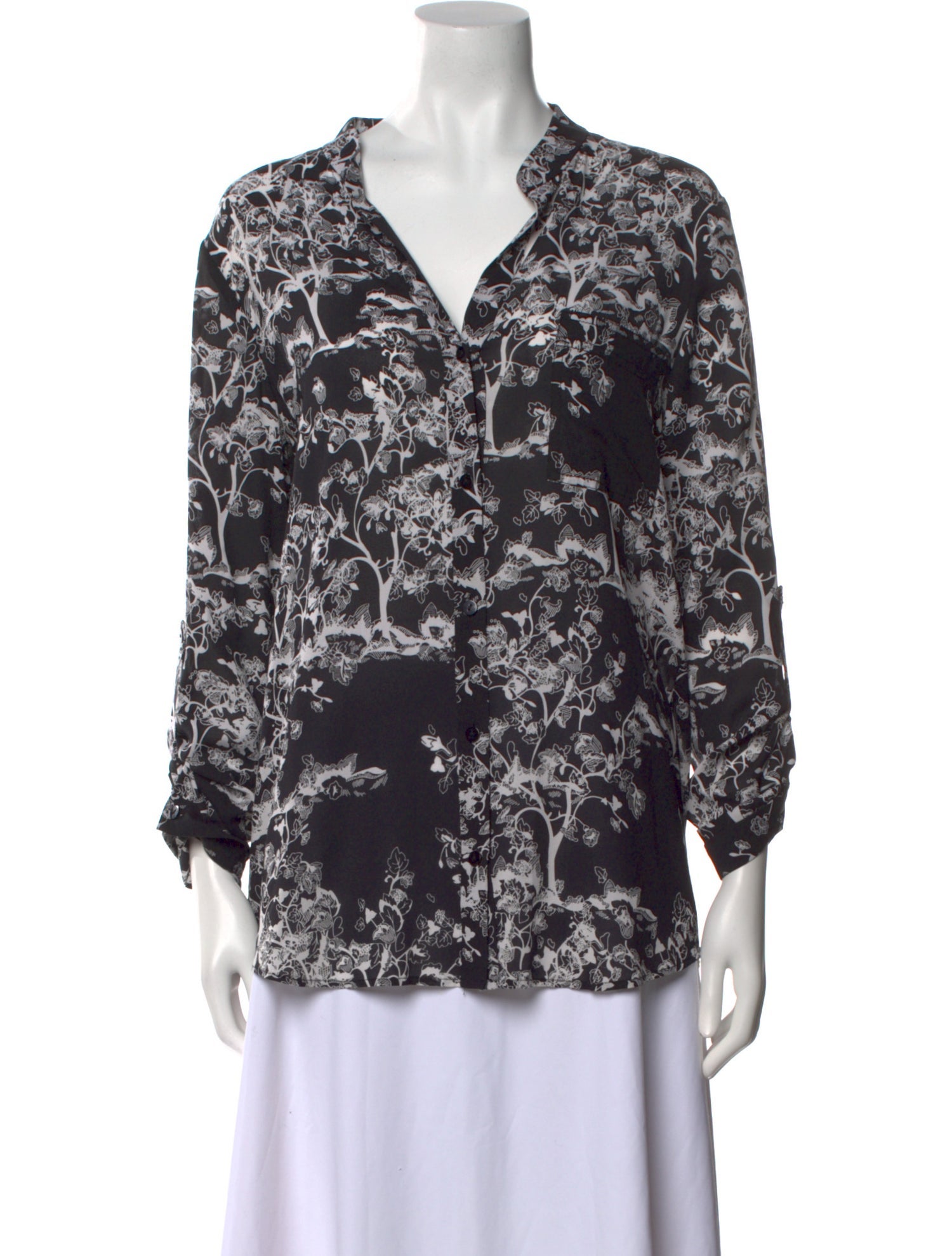 Diane von Furstenberg Silk Printed Blouse