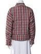 Diane von Furstenberg Plaid Print Down Jacket