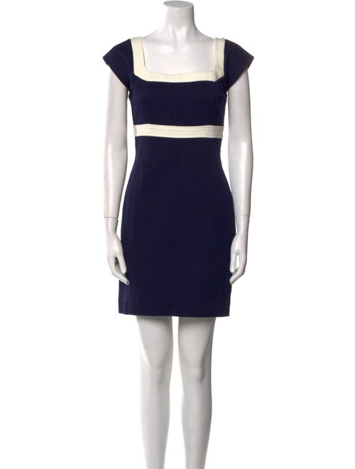 Diane von Furstenberg Colorblock Pattern Mini Dress