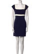 Diane von Furstenberg Colorblock Pattern Mini Dress