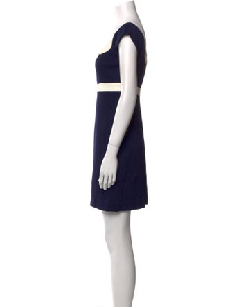 Diane von Furstenberg Colorblock Pattern Mini Dress