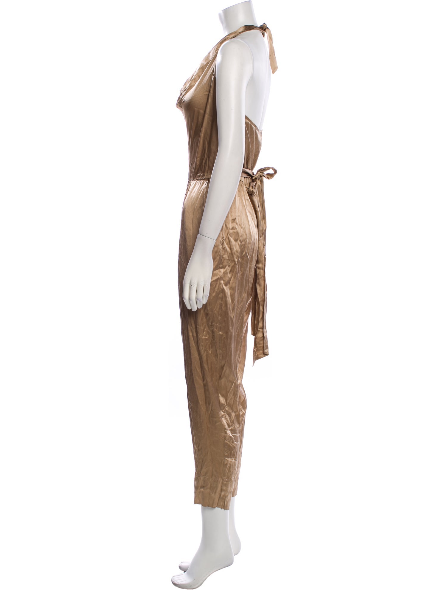 Diane von Furstenberg Silk Cowl Neck Jumpsuit