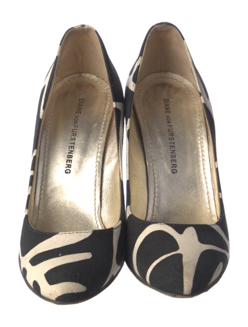 Diane von Furstenberg Canvas Animal Print Pumps