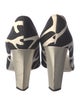 Diane von Furstenberg Canvas Animal Print Pumps