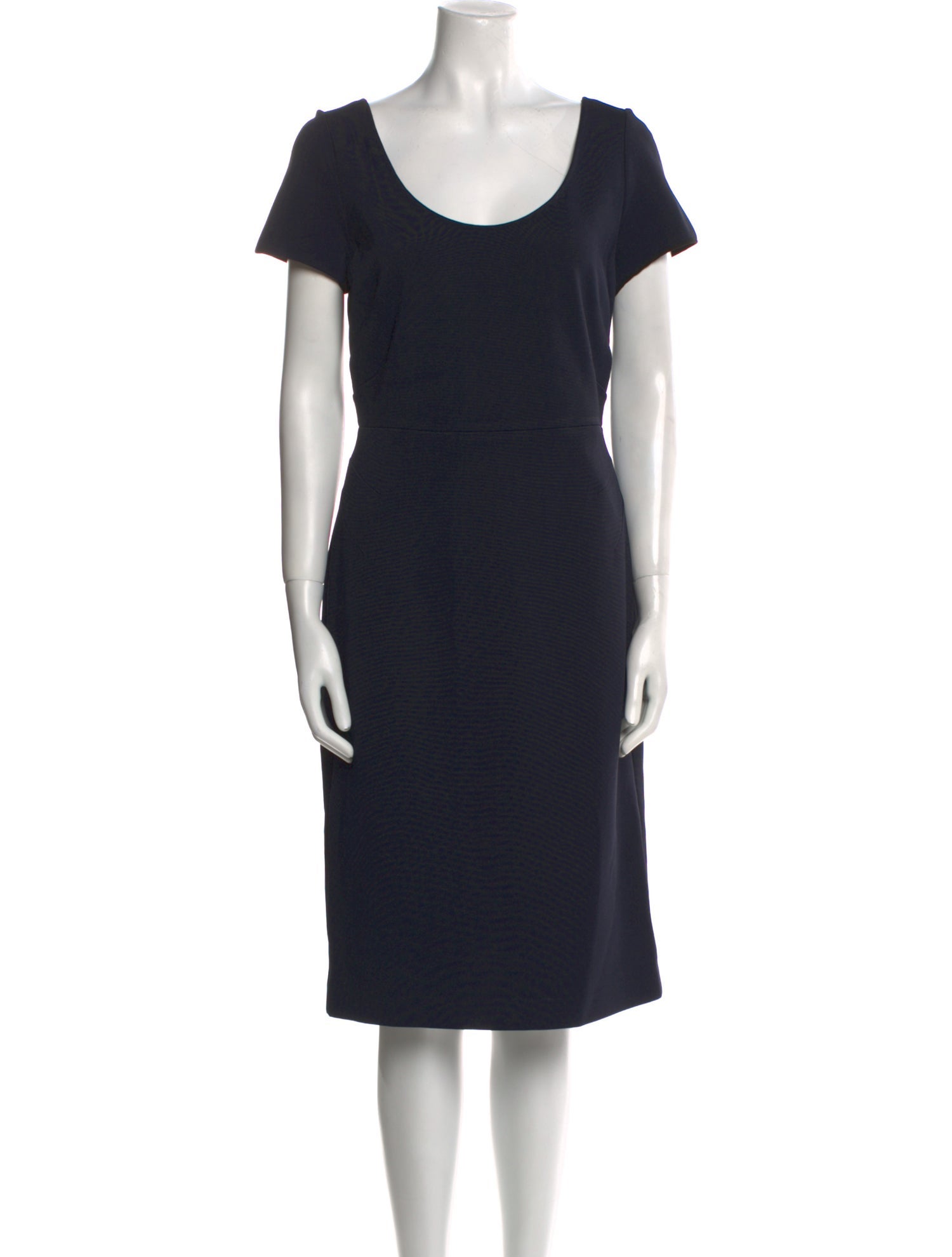 Diane von Furstenberg Scoop Neck Midi Length Dress