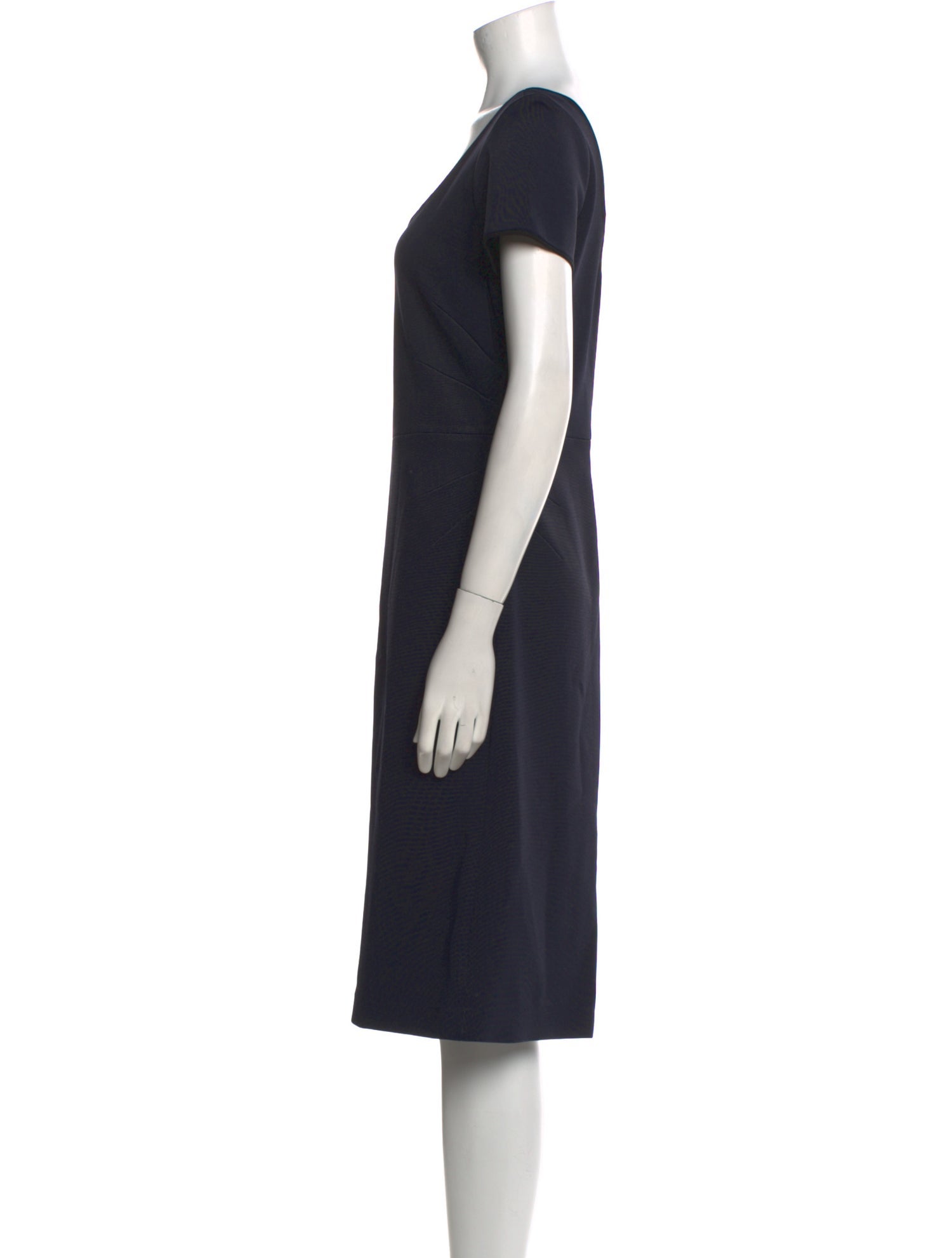 Diane von Furstenberg Scoop Neck Midi Length Dress