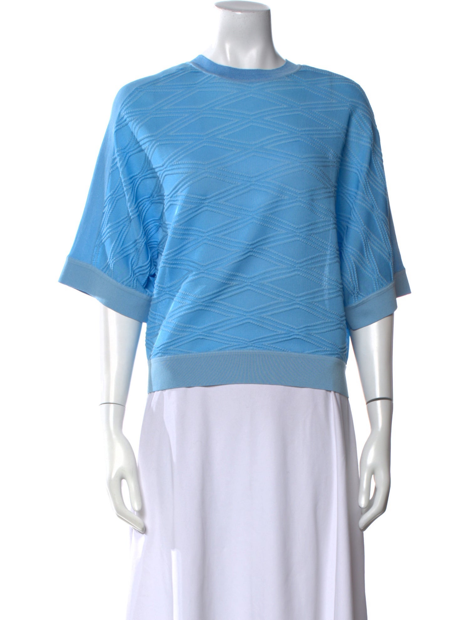 Diane von Furstenberg Crew Neck Three-Quarter Sleeve Sweatshirt w/ Tags