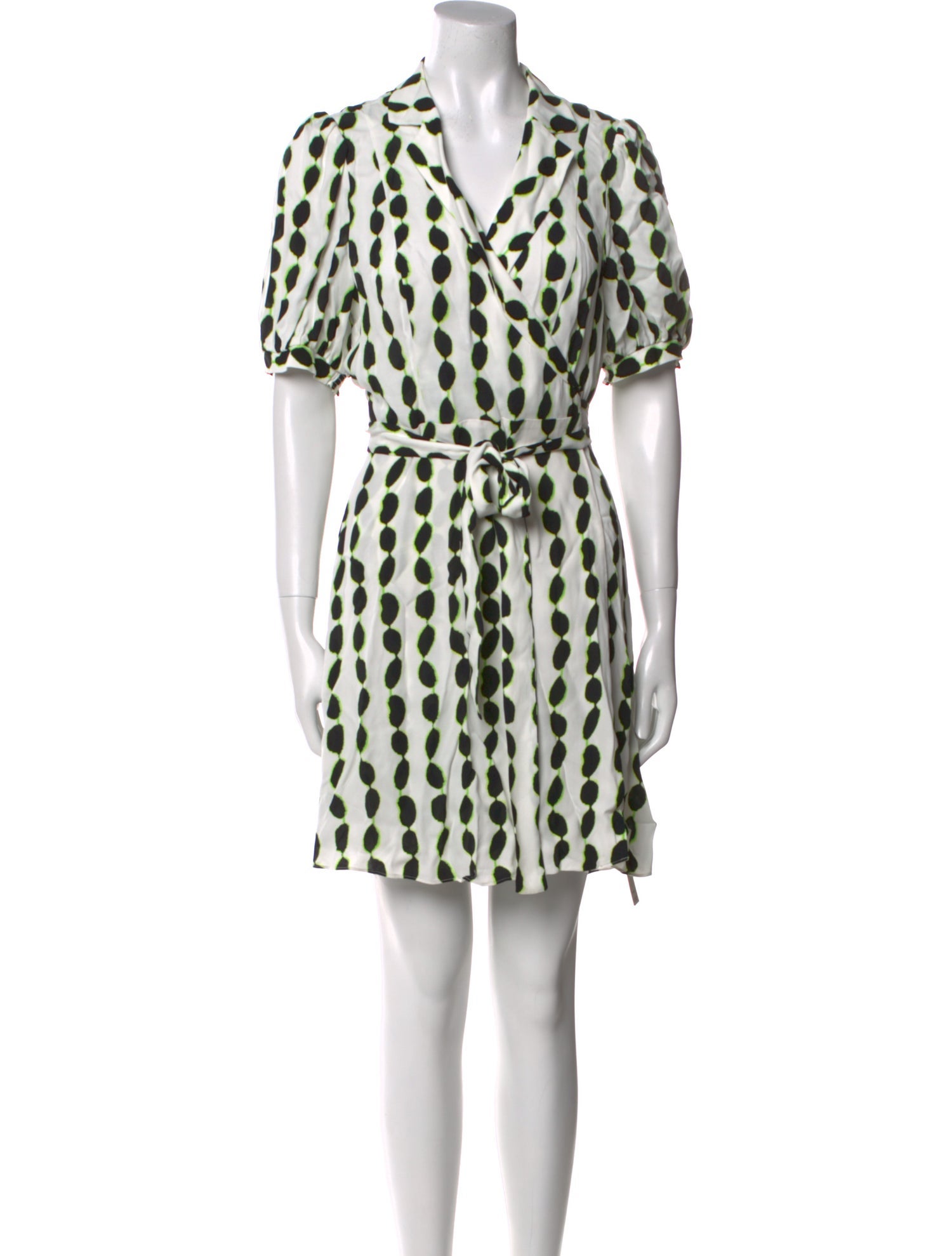 Diane von Furstenberg Polka Dot Print Mini Dress