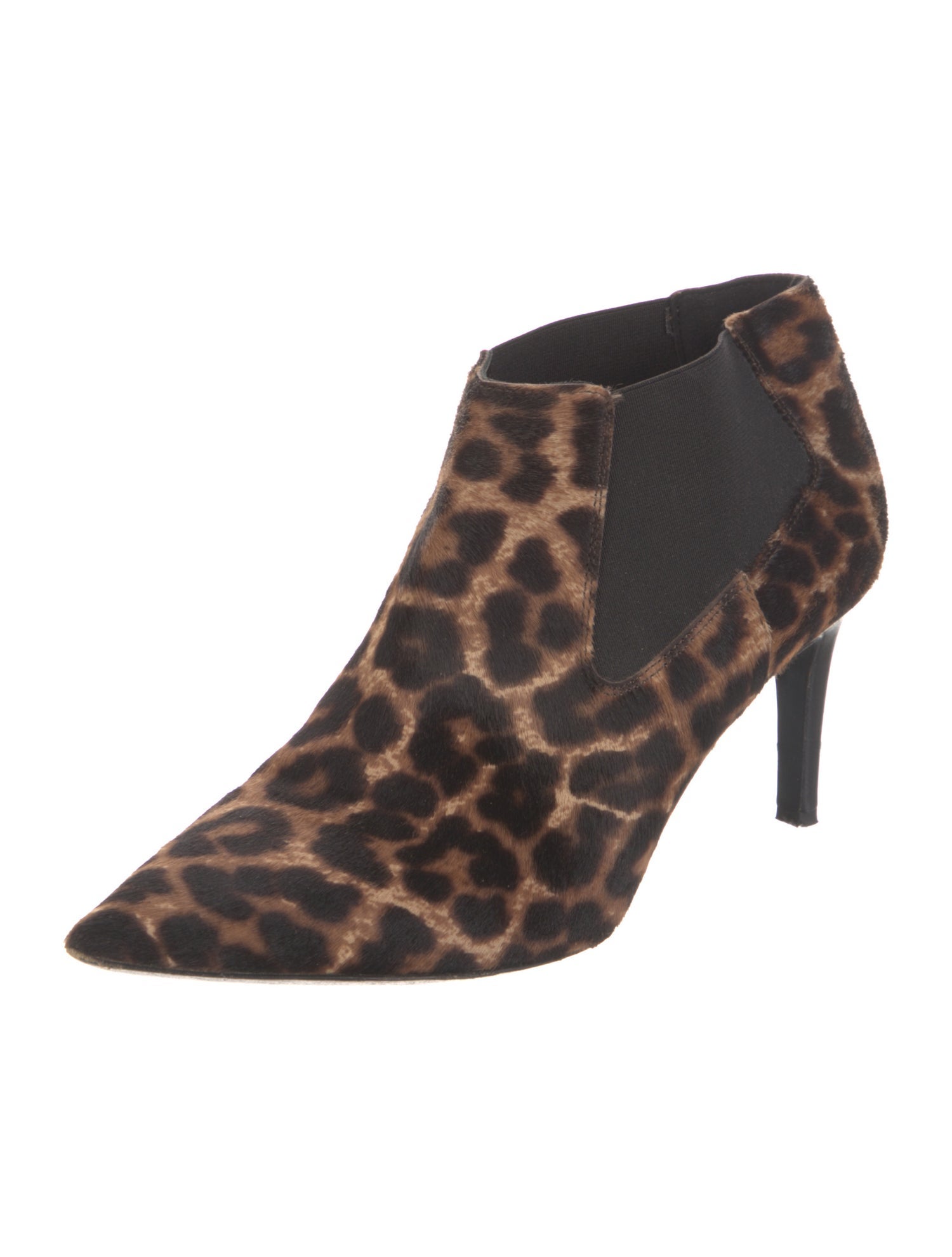 Diane von Furstenberg Ponyhair Animal Print Chelsea Boots
