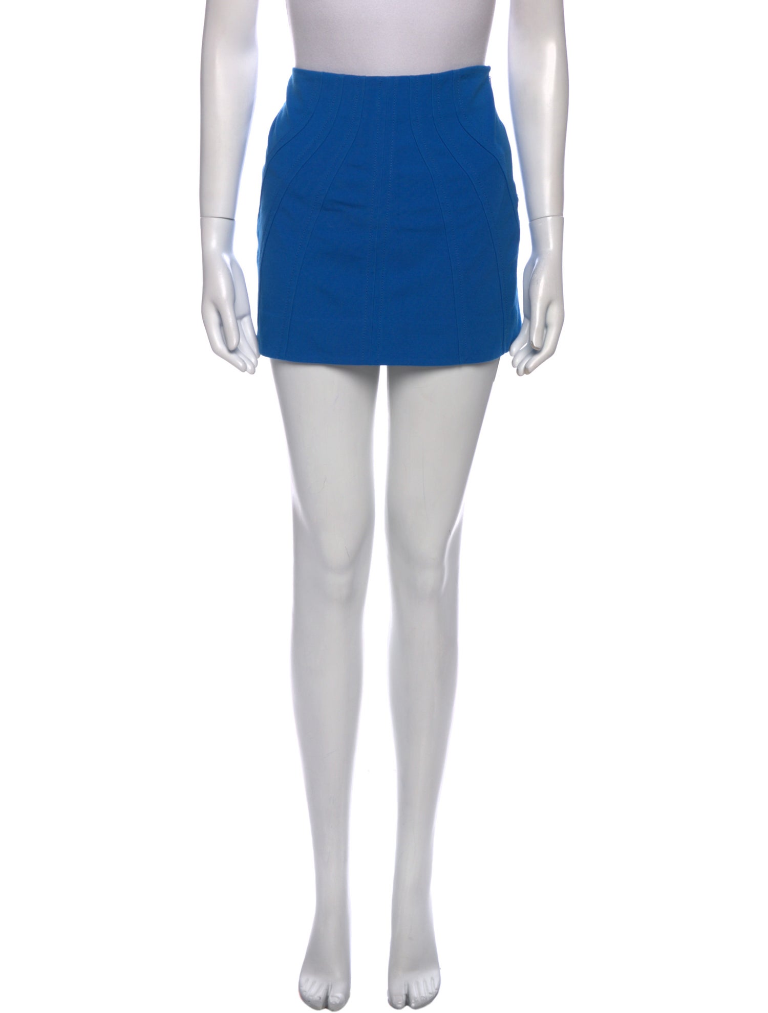 Diane von Furstenberg Pleated Accents Mini Skirt