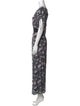 Diane von Furstenberg Printed Scoop Neck Jumpsuit