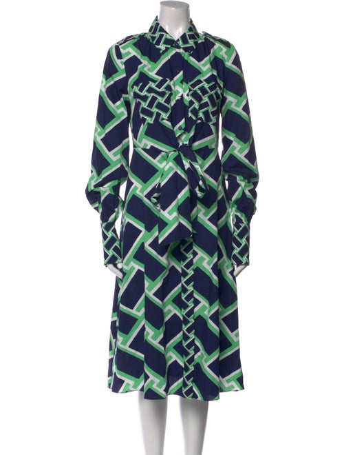 Diane von Furstenberg Printed Midi Length Dress
