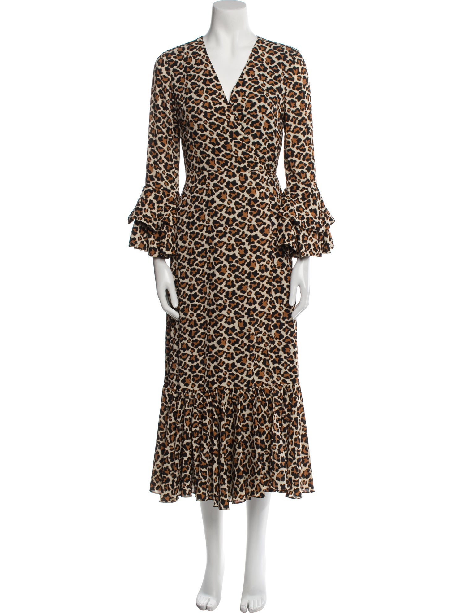 Diane von Furstenberg Animal Print Long Dress
