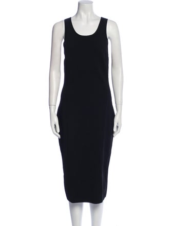 Diane von Furstenberg Scoop Neck Midi Length Dress