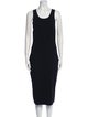 Diane von Furstenberg Scoop Neck Midi Length Dress