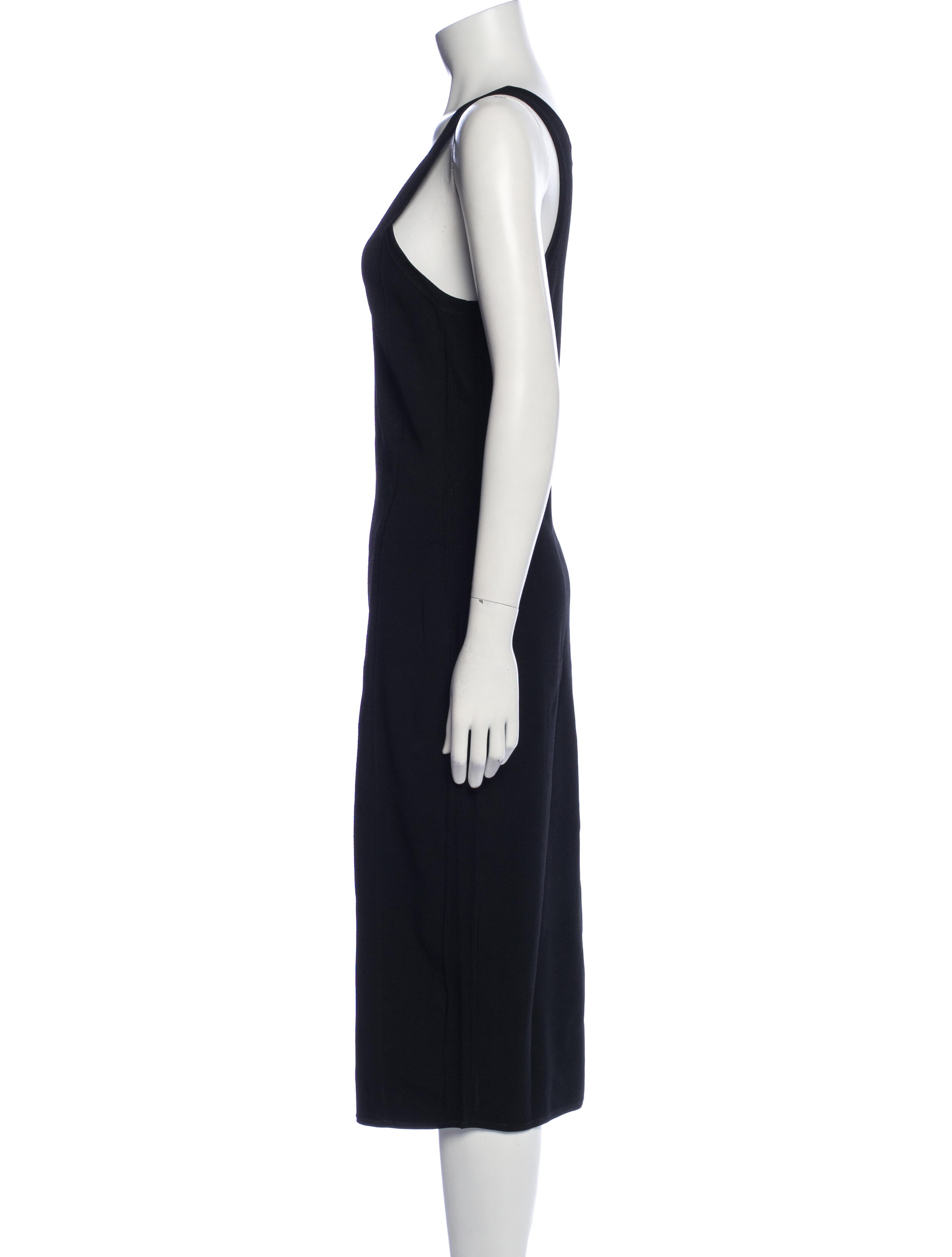 Diane von Furstenberg Scoop Neck Midi Length Dress