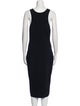 Diane von Furstenberg Scoop Neck Midi Length Dress